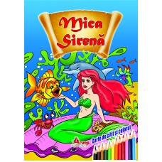 Mica Sirenă - carte de citit și colorat